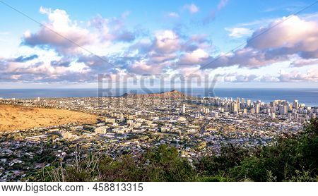 Waikiki And Diamond Head From Tantalus Lookout