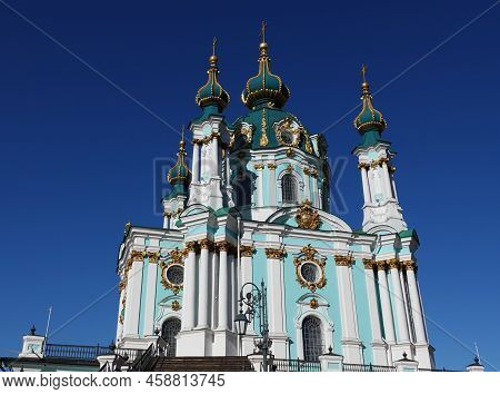 Kiev, Ukraine February 23, 2019: St. Andrew's Church In Kiev