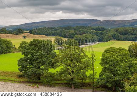 Landscape In The South Lakeland , Ruskin View. Cumbria, England, Uk.