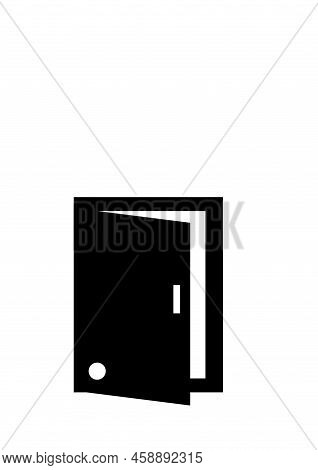 Door Icon Open Door Logo Concept Vector Illustration