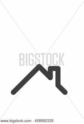 Roof House Icon Modern Minimalistic Logo. Vector
