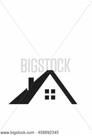 Roof House Icon Modern Minimalistic Logo. Vector