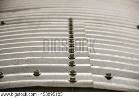 Details Of The Structure Of A Grain Silo On A Farm In San Ramon, Canelones, Uruguay