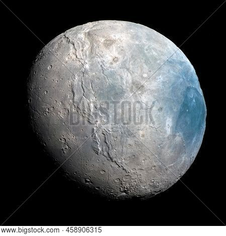 Charon The Moon Of Planet Pluto. Elements Of This Image Were Furnished By Nasa.