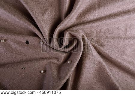 Brown Shawl, Tippet, Scarf. Women's Accessory, Gift Souvenir. Background For Text