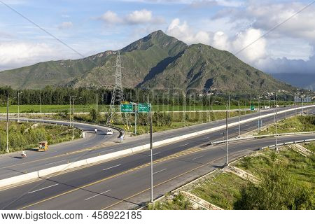 Beautiful Scenery Of The Nation Highway Near The Entry Point Of Swat Expressway, Pakistan