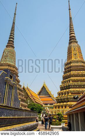 Bangkok, Thailand - February 22, 2020: Wat Pho (known Also As The Temple Of The Reclining Buddha) Is