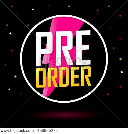 Pre-order Summer Sale, Discount Poster Design Template, Promo Shopping Banner