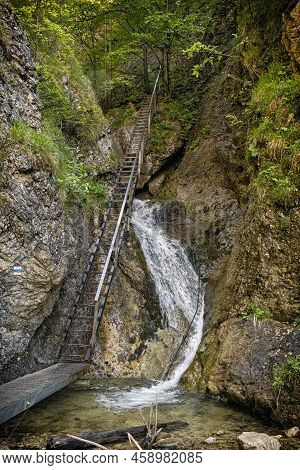 Janosik Holes, Little Fatra, Slovak Republic. Hiking Theme. Seasonal Natural Scene.