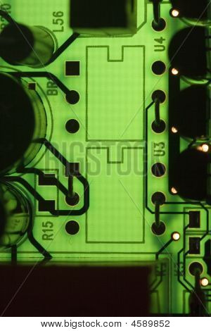 Backligted Pcb ボード - グリーン