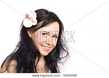 Smilende kvinde