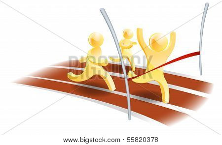 Winning Race Concept