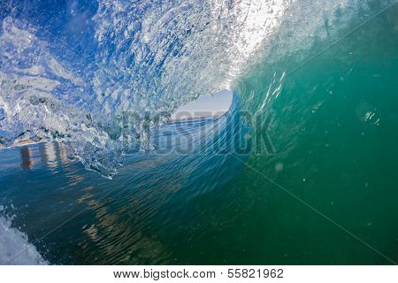 Inside Hollow Wave Ocean