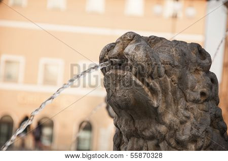Fountain of fortune in fano italy
