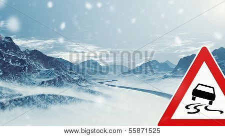 winter driving - caution