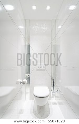 Toilet in home - White Color