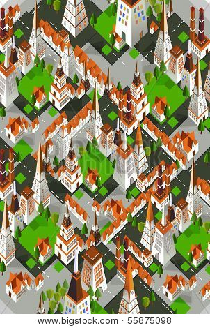 3D city background
