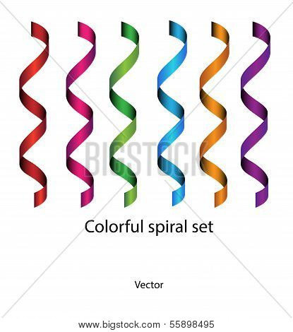 colorful spiral set