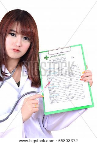 Doctor And Medical Record.