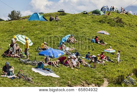 Spectators Of  Tour De France