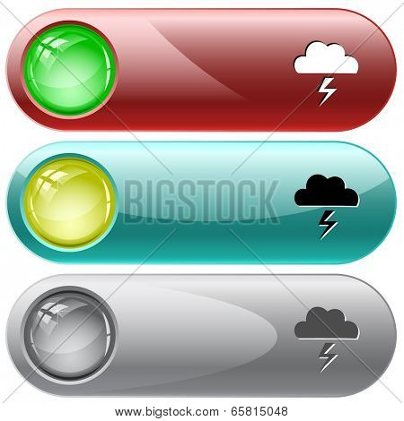 Storm. Vector internet buttons.