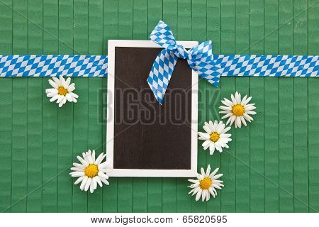 Little Chalkboard On Green