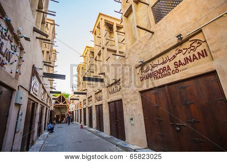 Arab Street In The Old Part Of Dubai