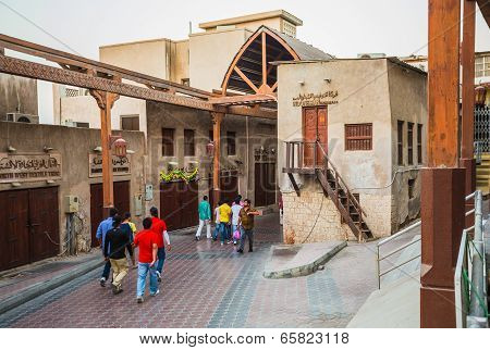 Arab Street In The Old Part Of Dubai