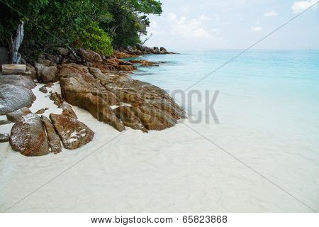 Rock On The Beach Of Tachai Island