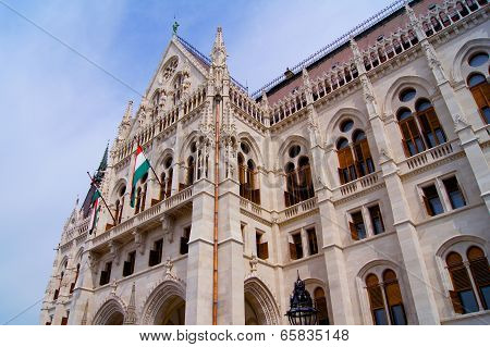 Budapest parliamant wall detail