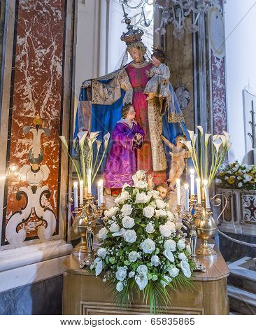 The Duomo, cathedral of Amalfi, campania, Italy