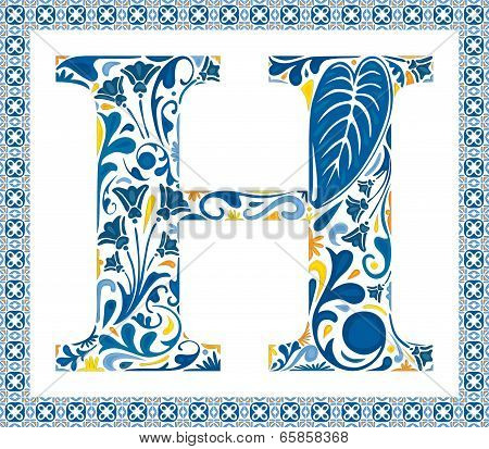 Blue Letter H
