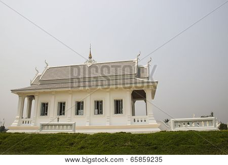 White Asian Church Temple