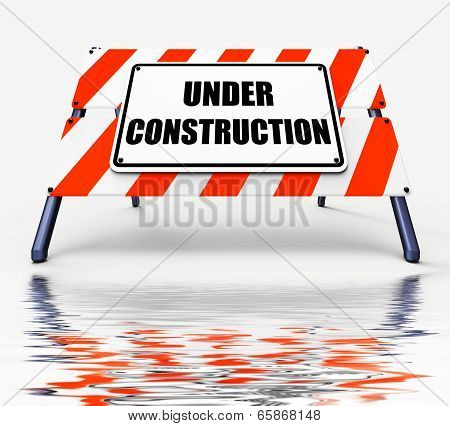 Under Construction Sign Displays Partially Insufficient Construct