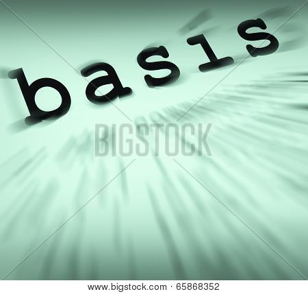 Basis Definition Displays Principles And Essential Ideas