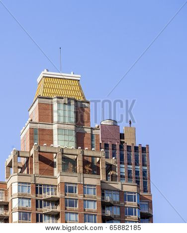 Statue Of Man From Artist Antony Gormley On The Roof