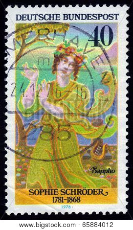 German Actress Sophie Schroder As Sappho