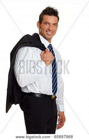 Man with jacket
