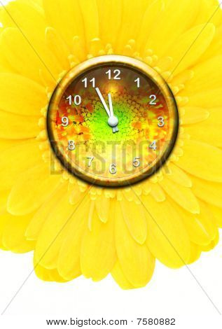 Orologio fiore