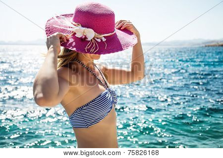 Woman at the sea