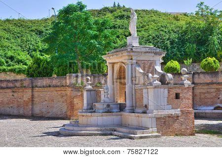 Fountain Cavallina of Genzano di Lucania. Italy.