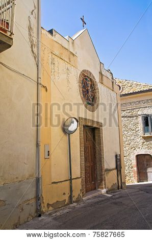 Church of St. Antonio. Genzano di Lucania.Italy.