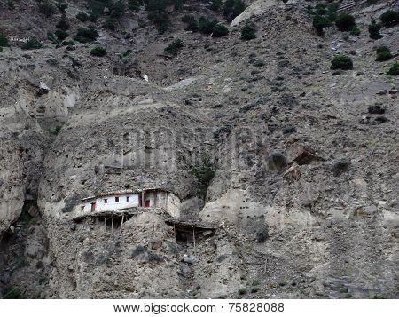 House On A Dry Himalayan Mountain