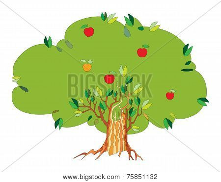 tree with apples