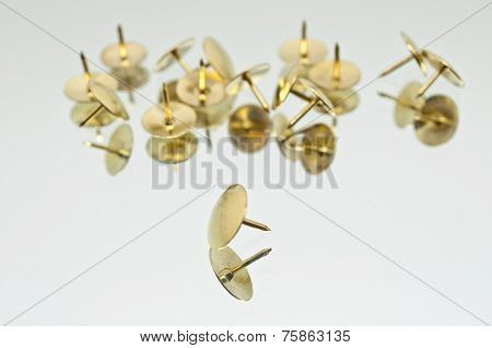 Collection Of Lying Thumbtacks