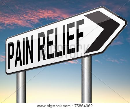 pain relief and management by pain killer or other treatment chronic pains sign  