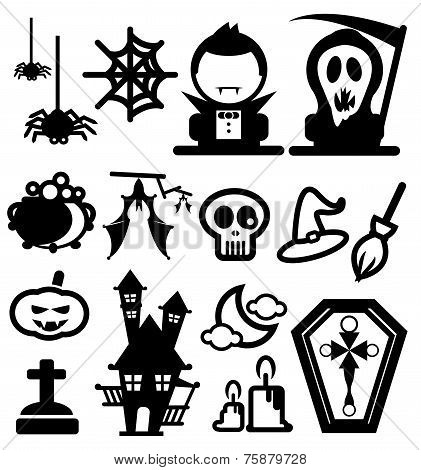 Halloween icon set