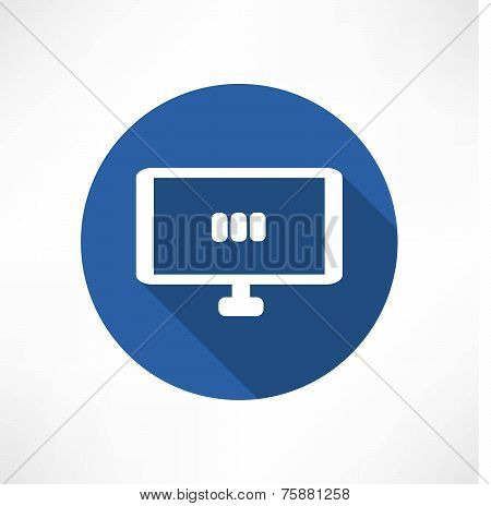 media set in the monitor icon