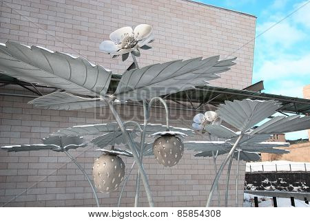 Helsinki. Finland. Were the Strawberries Grow Sculpture