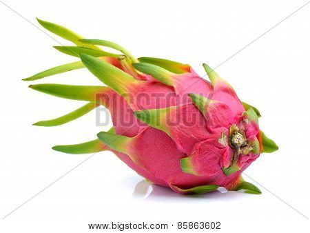 Dragonfruit On White Background